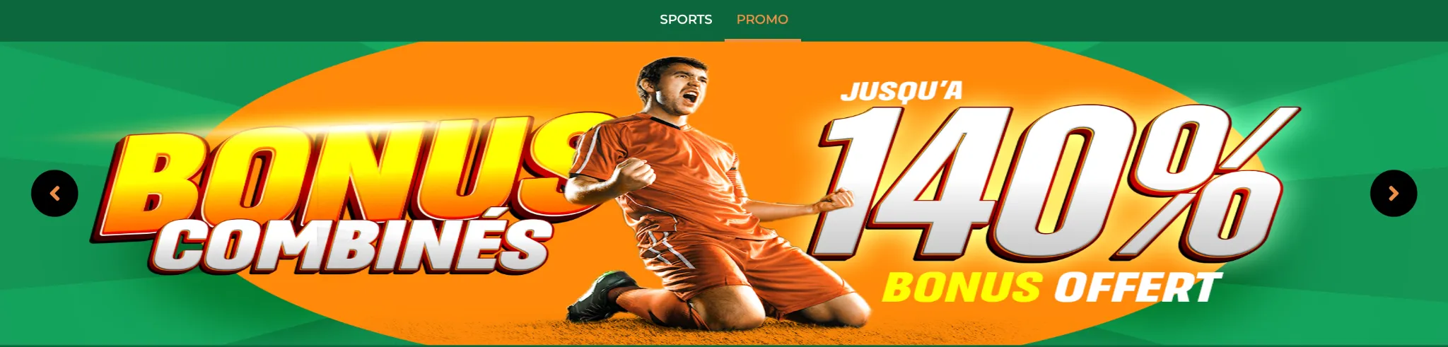 Bannière promotionnelle pour un bonus Sportcash secondaire ou en cours
